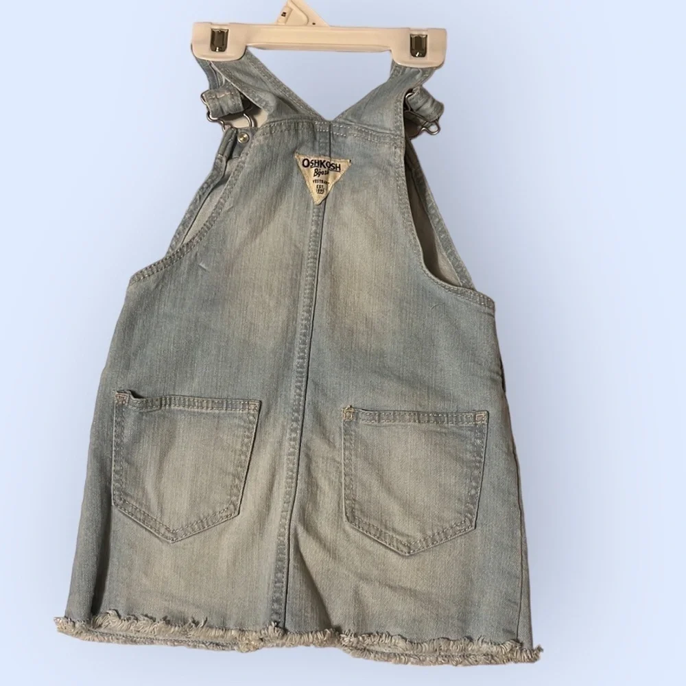 Oshkosh girls bib denim dress, sz 3T